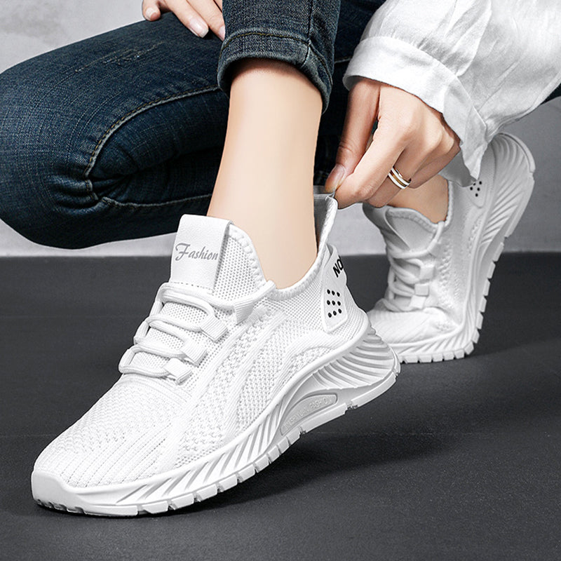 
                  
                    Casual Sports Shoes Women Lace Up Flat Shoes Lightweight Breathable Running Mesh Sneakers
                  
                