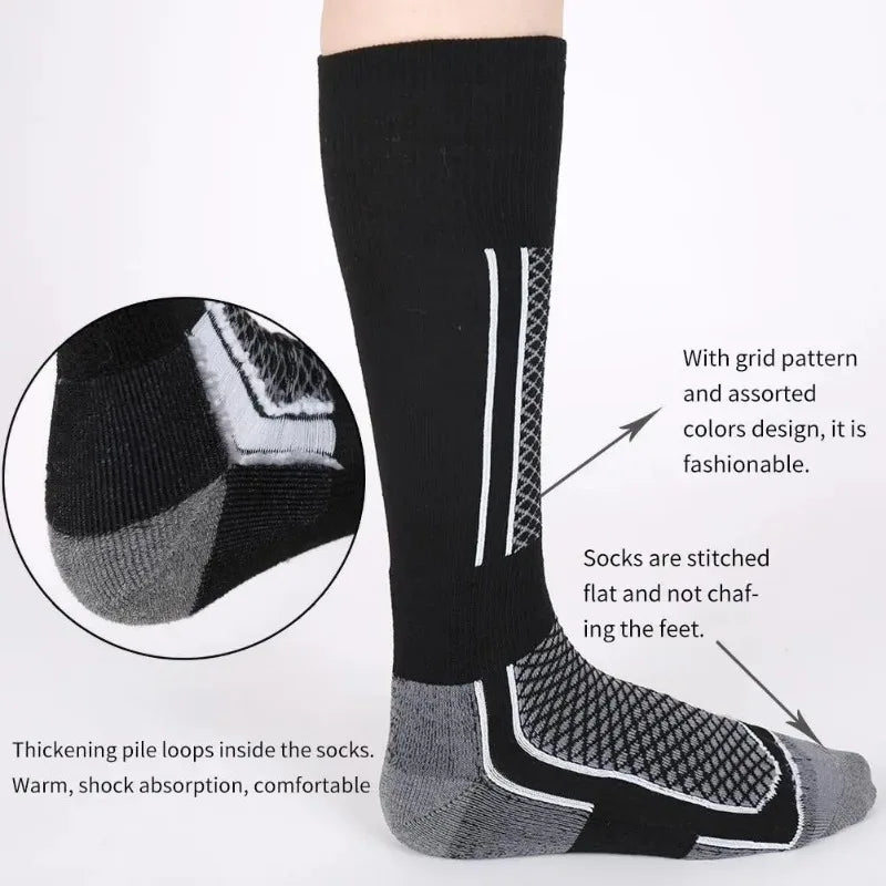 
                  
                    1 Pair Winter Warm Thickening Ski Stockings Hiking Socks For Women Men Children Anti - Cold Skiing Outdoor High Sports Stockings - MOUNT
                  
                