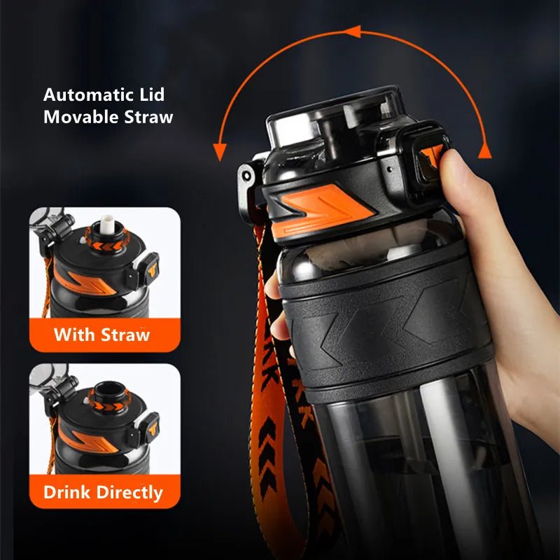 1000ml/1500ml High Quality Tritan Material Water Bottle With Straw Portable - MOUNT