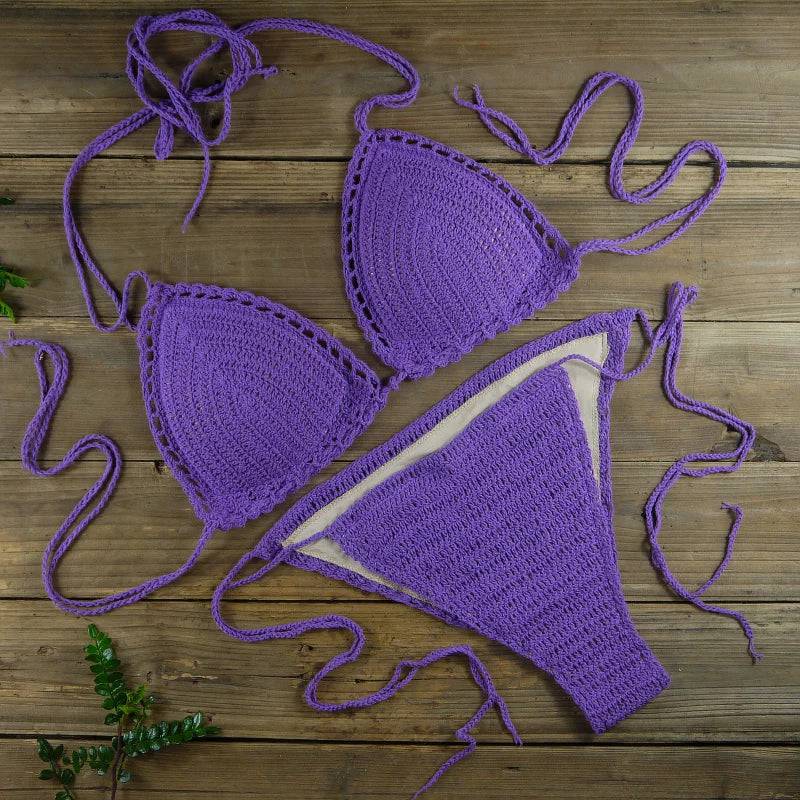 
                  
                    13 Color Women's Swimwear Push up Swimsuit Handmade Crochet Bikini Sets Lining Swim Trunks - MOUNT
                  
                