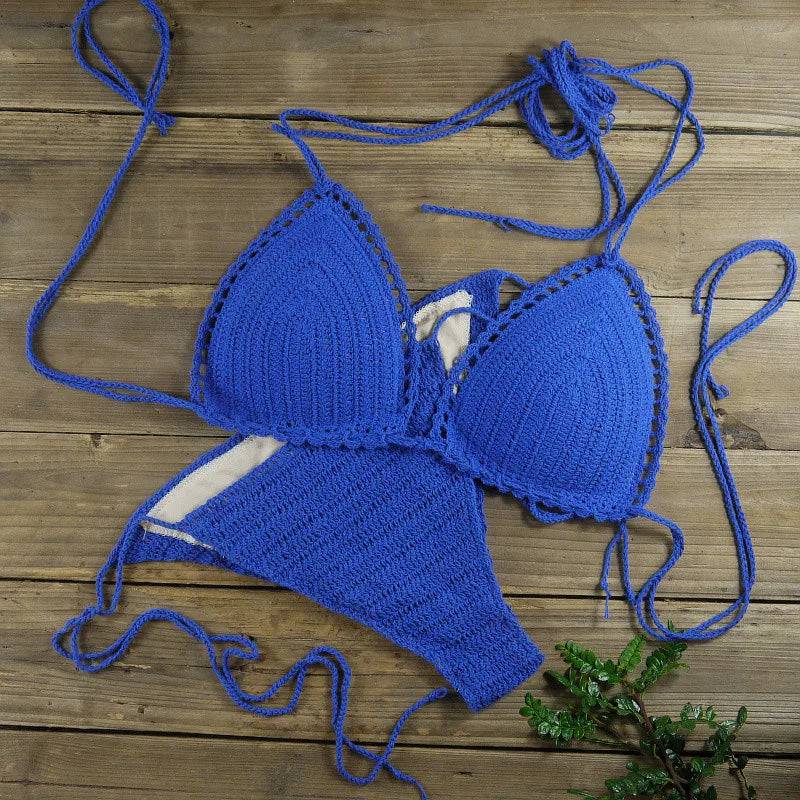 
                  
                    13 Color Women's Swimwear Push up Swimsuit Handmade Crochet Bikini Sets Lining Swim Trunks - MOUNT
                  
                