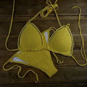 
                  
                    13 Color Women's Swimwear Push up Swimsuit Handmade Crochet Bikini Sets Lining Swim Trunks - MOUNT
                  
                