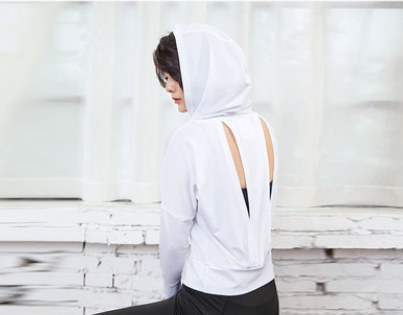 
                  
                    Fitness Yoga Tops Quick-drying long-sleeved T-shirts Sports hooded blouses
                  
                