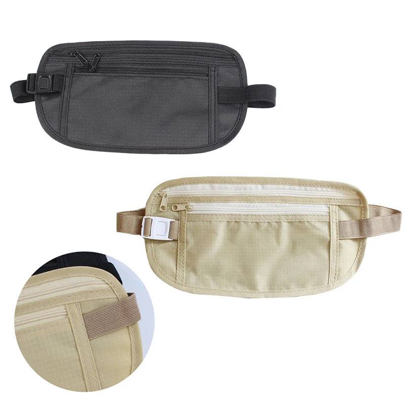 1PC Invisible Travel Waist Packs Waist Pouch for Passport Money Belt Bag Hidden Security Wallet Casual Bag For Men Women - MOUNT