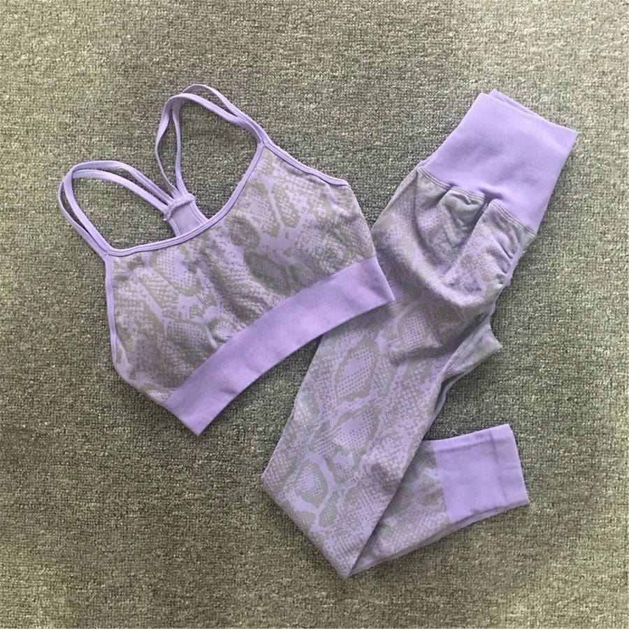 
                  
                    1PCS Snake Seamless Female Yoga Sets Scrunch Tracksuit Workout Gym Leggings Running Pants Women Sport Outfit Fitness Suits - MOUNT
                  
                