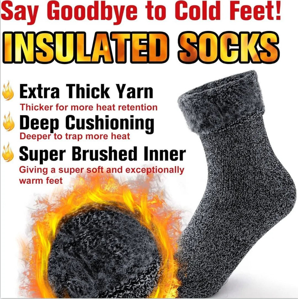 
                  
                    2 Pairs Pack Winter Thermal Socks For Men Women Cold Weather Insulated Socks Outdoor Hiking Skiing Warm Snow Thick Heated Socks - MOUNT
                  
                