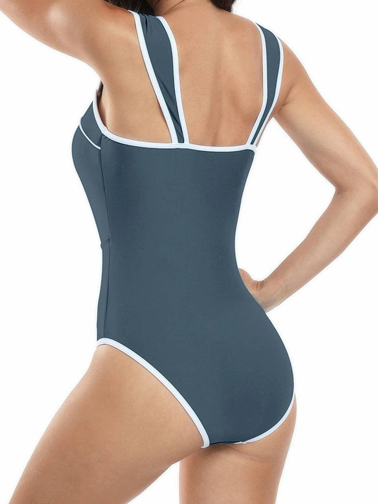 
                  
                    2 Piece Solid Bodysuit With Beach Skirt 2024 Women New Padded Bikinis Swimwear Summer Beachwear Female Bathing Swimming Suit - MOUNT
                  
                