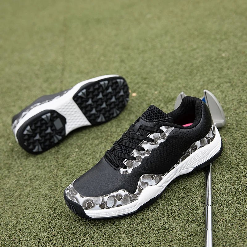 
                  
                    2022 Summer Women Waterproof Golf Shoes Men Non-slip Golf Sneakers Breathable Golf Training Sport Shoes Black Spikes Golf Shoes - MOUNT
                  
                