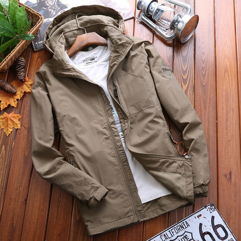 
                  
                    Autumn and winter clothing men's outdoor mountaineering suit and casual velvet jacket
                  
                
