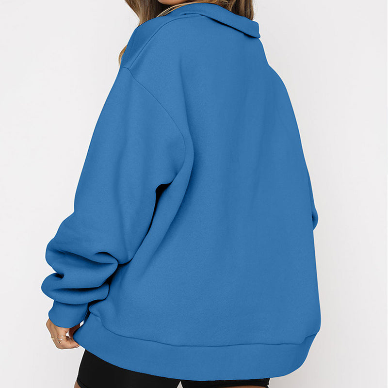 
                  
                    Comfort and Style with our Women's Zip Turndown Collar Sweatshirts
                  
                