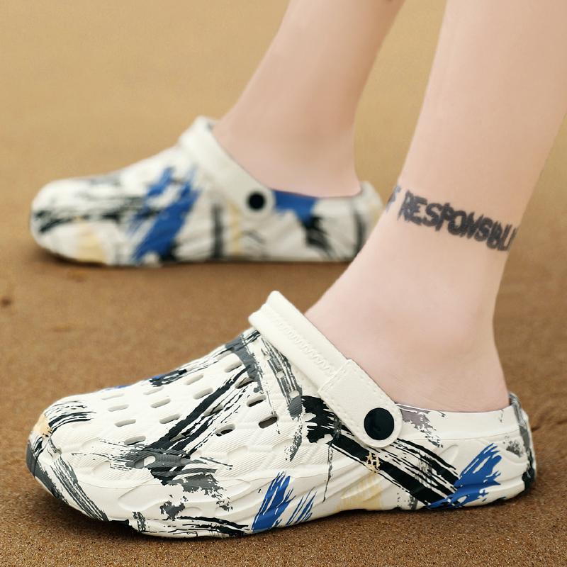 Summer New Beach Hole Shoes For Men And Women Baotou Sandals