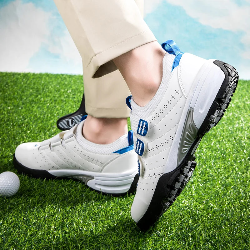 
                  
                    Men‘s Leather Golf Shoes Quick Lacing Non-slip
                  
                