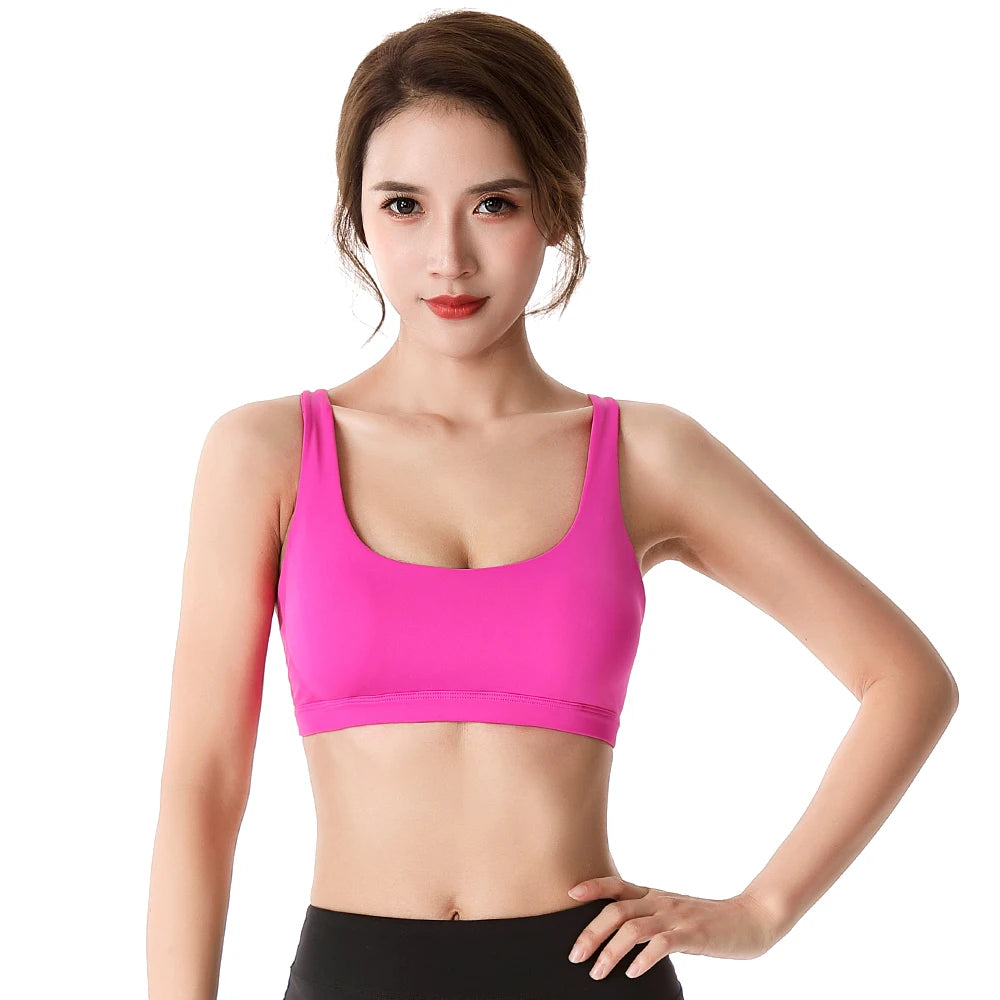 
                  
                    Fitness Sports Bra for Women Push Up Wirefree Padded Crisscross Strappy Running Gym Training Workout Yoga Underwear Crop Tops
                  
                