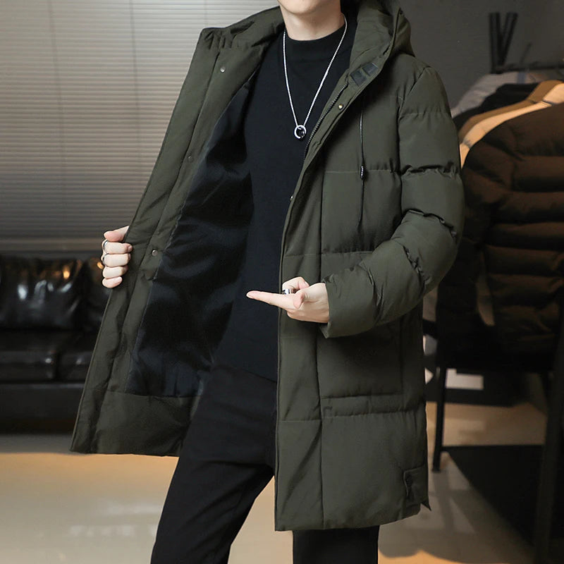 
                  
                    New Winter Fashion Youth Middle And Long Clothes Men'S Korean Version Popular Bread Down Cotton Thickened Warm Coat Boy
                  
                