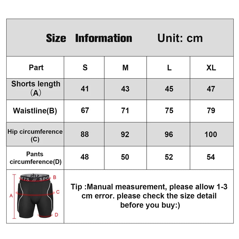 
                  
                    WEST BIKING Skiing Skate Short SBR Shock Absorption Protective Outdoor Sports Gear Pad Snowboard Skateboard Shorts for Women Men
                  
                