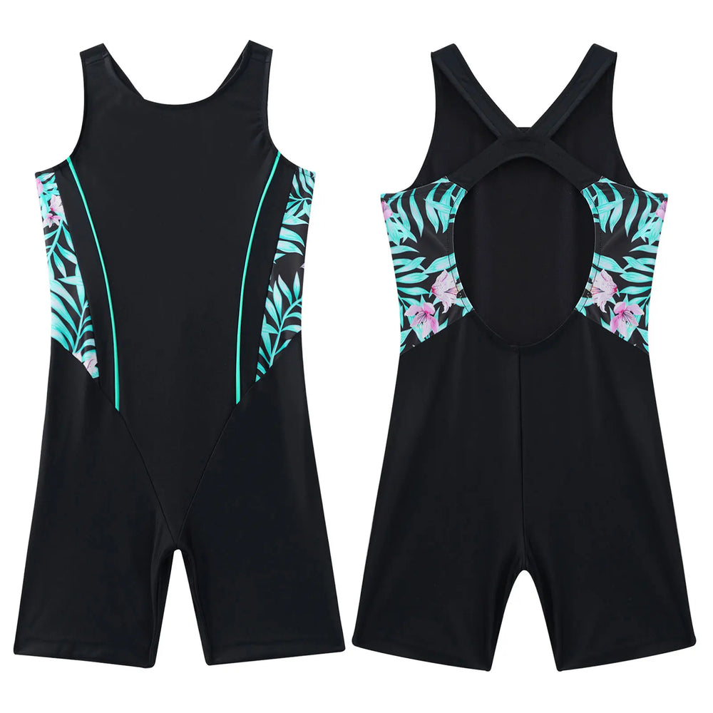 
                  
                    Kids Girls Legsuit Swimsuit Sleeveless One Piece Swimwear Sports Rashguard Shorty Wetsuit Surfing Swimming Jumpsuit Bodysuit
                  
                