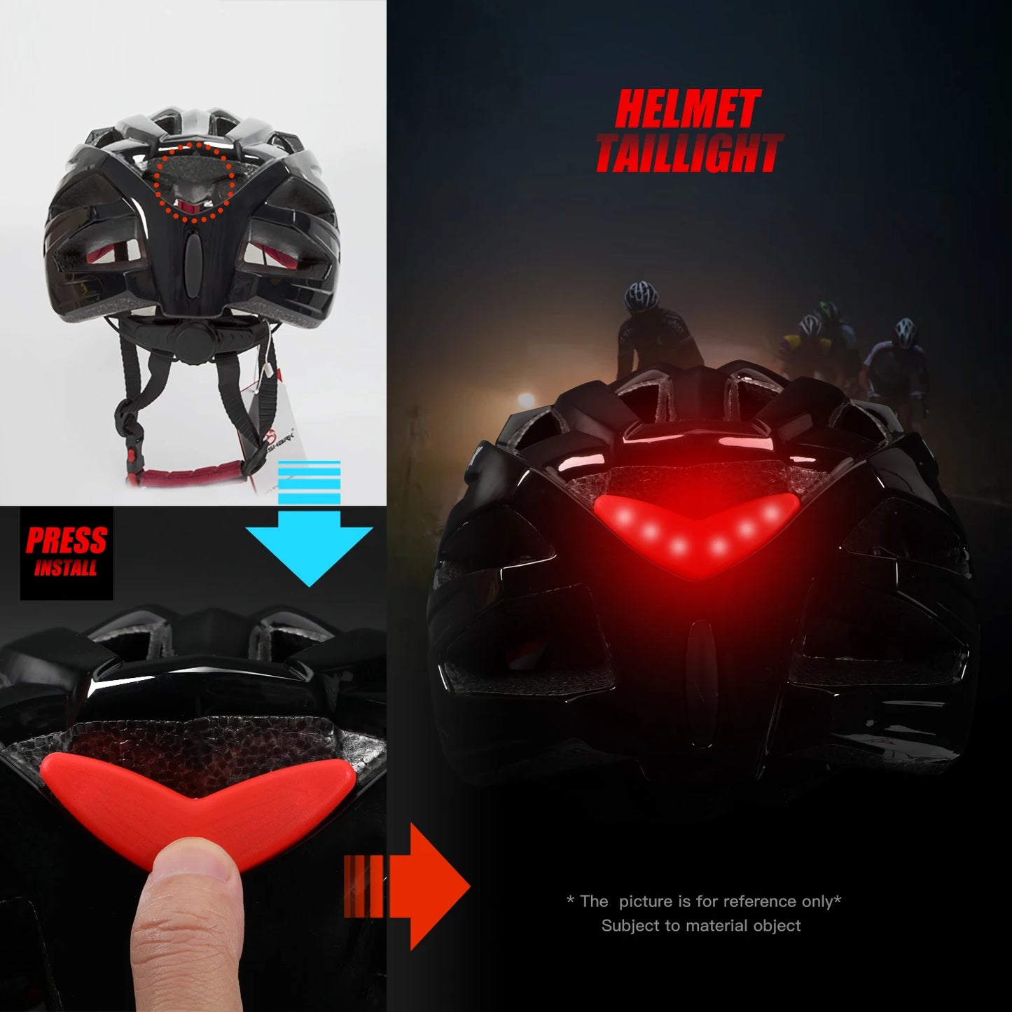 
                  
                    QUESHARK Ultralight Cycling Helmet for Men and Women with LED Taillight Removable Big Size Lens for MTB Road Bike Riding
                  
                