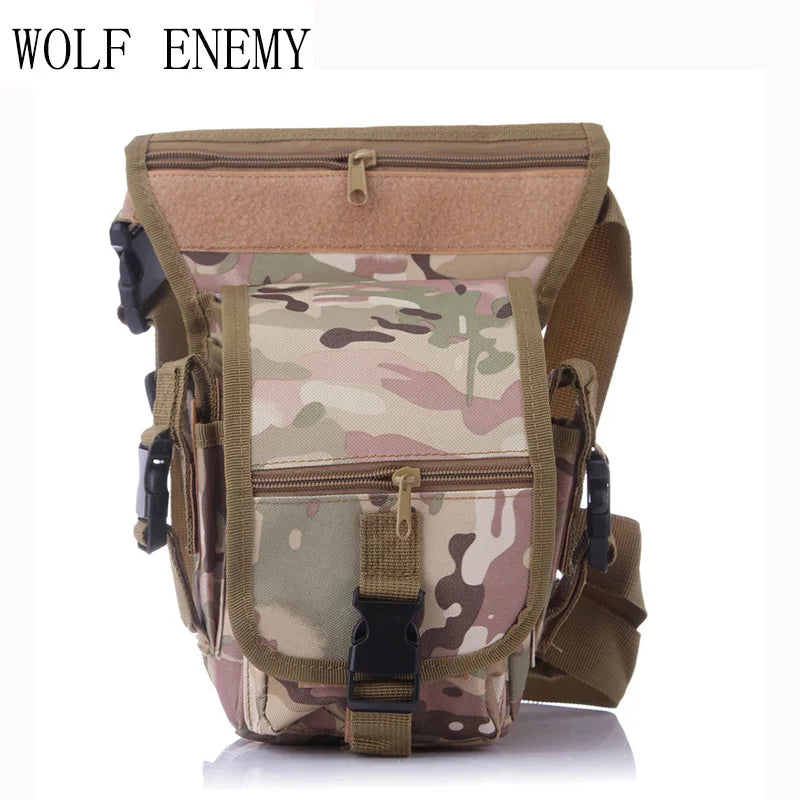 Men Military Tactical Drop Leg Bag Tool Fanny Thigh Pack Hunting Bag Waist Pack Motorcycle Riding Mochila Militar Sport - MOUNT