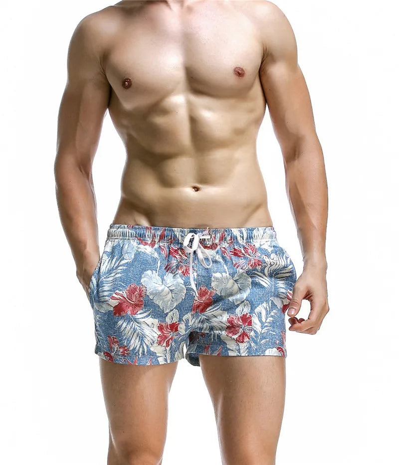 
                  
                    SEOBEAN Summer Hot Short Men Board Shorts Coconut Leaf Pattern Sea Beach Style Men's Shorts Men Quick Dry Shorts Trunks
                  
                