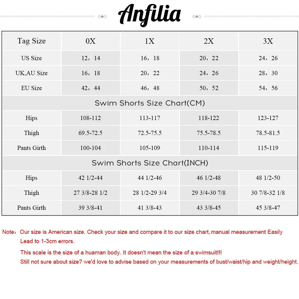 
                  
                    Anfilia Women High Waist Plus Size Swimming Shorts Ladies Plus Size Bikini Bottom Swimwear Briefs Boardshort Swimming Trunks
                  
                