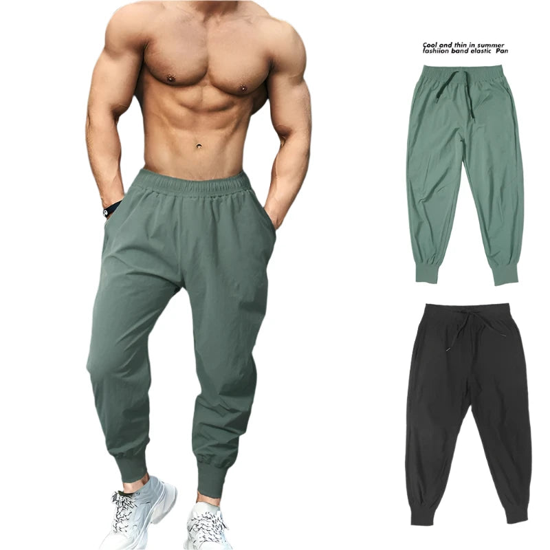 Mens Joggers Pants Summer Fashion Sweatpants Streetwear Fitness Tracksuit Jogging Pants Men Gym Clothing Muscle Sports Trousers