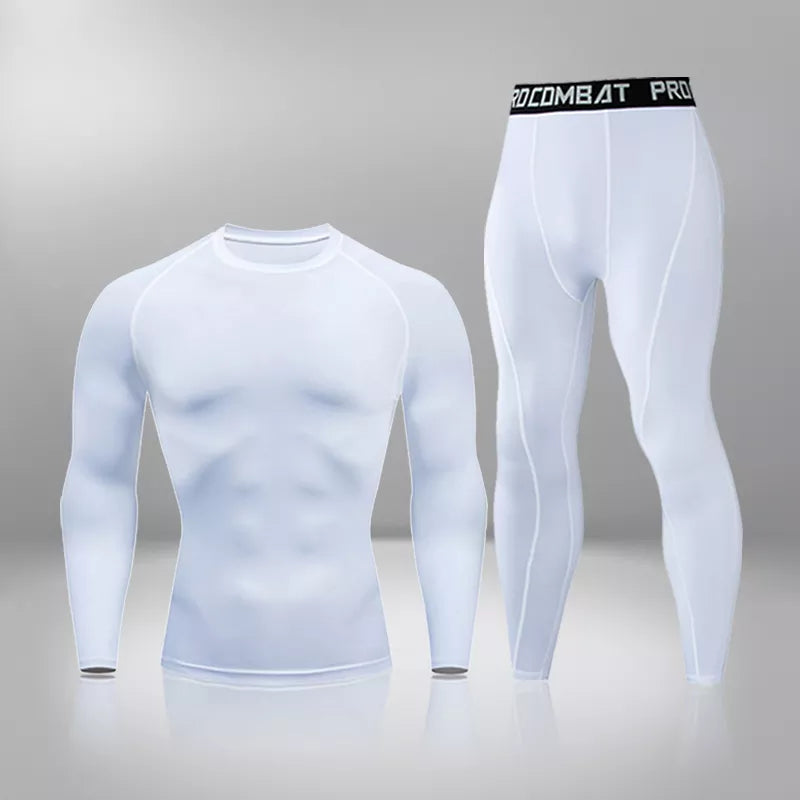 Winter Thermal Underwear Men Warm First Layer Man Undrewear Set Compression Quick Drying Second Skin Long Johns Sport 2 Sets - MOUNT
