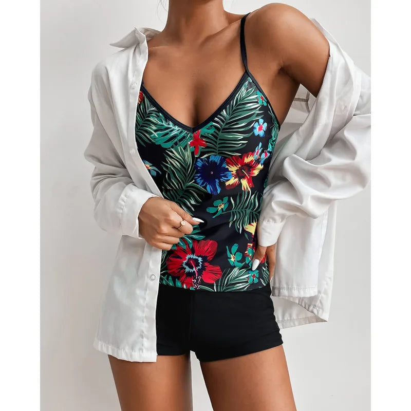 
                  
                    Sexy Large Swimsuits Plus Size Tankini Sets Female Swimwear Beach Wear Two-Piece Bathing Suit Sports Pool Women's Swimming Suit
                  
                