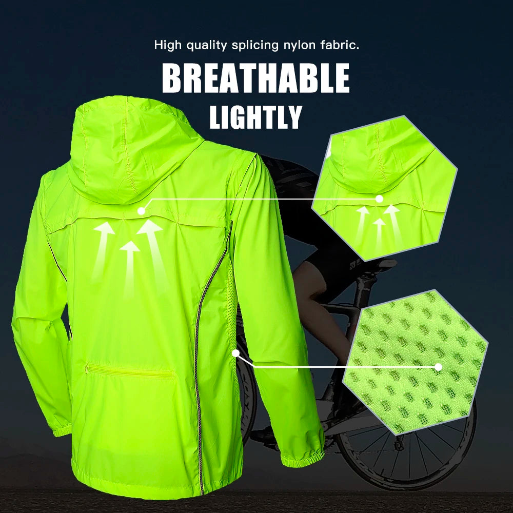 
                  
                    QUESHARK Men Windproof Waterproof Reflective Cycling Jacket MTB Bicycle Long Sleeve Windbreaker Sleeveless Vest Bike Coat Jersey
                  
                