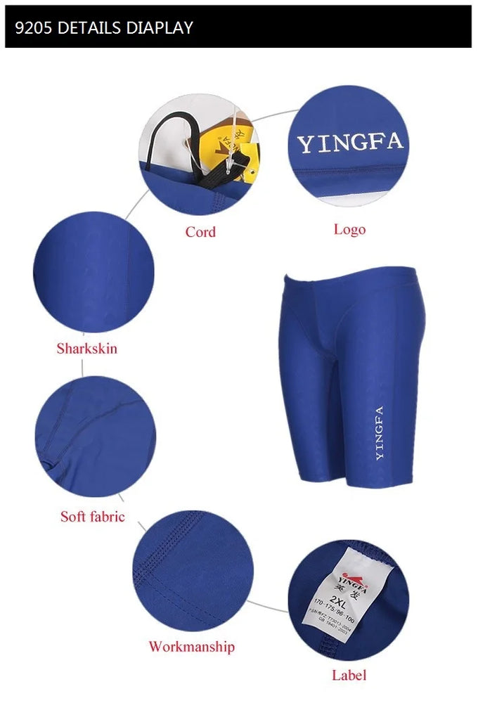 
                  
                    Yingfa 9205 FINA approved Sharkskin Chlorine Resistant Men Training Swimming Trunks Jammers Shorts Men Swimwear Tight Pants
                  
                