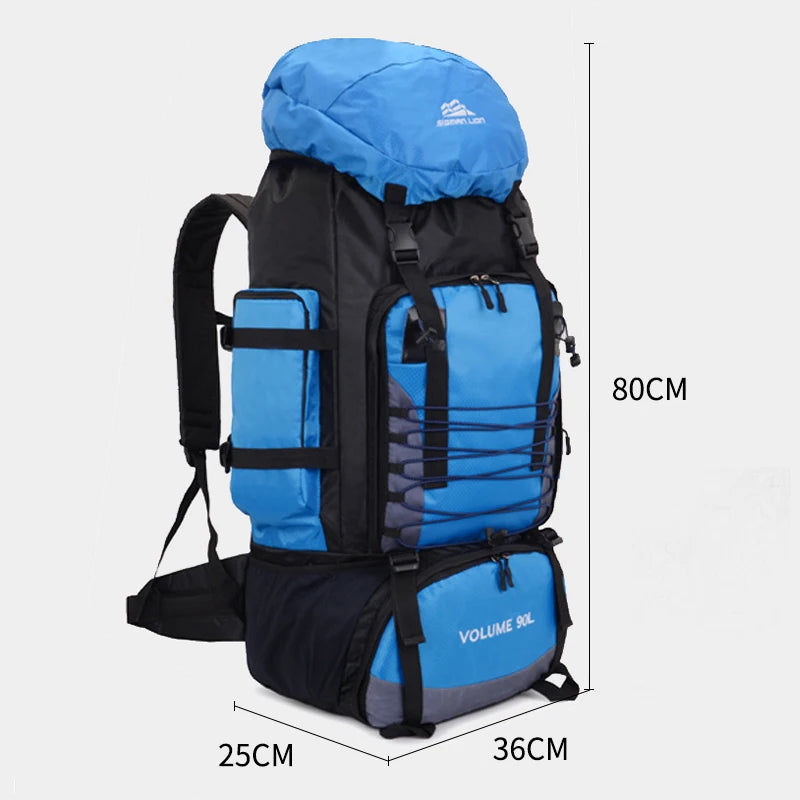 
                  
                    90L Travel Bag Camping Backpack Hiking Army Climbing Bags Mountaineering Large Capacity Sport Bag Outdoor Military Men Rucksack - MOUNT
                  
                