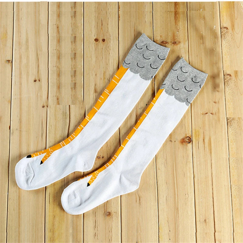 
                  
                    High Quality Creative Chicken Women Over the Knee Socks Cartoon Cotton Chicken Claw Ladies 3D Print Funny Animal High Socks
                  
                