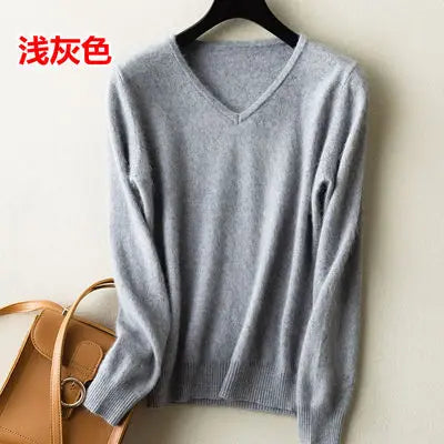 
                  
                    MOUNT Super Warm Fluffy Mink Cashmere Soft Fur V-neck Sweaters and Pullovers for Women Autumn Winter Jumper Female Brand Jumper
                  
                