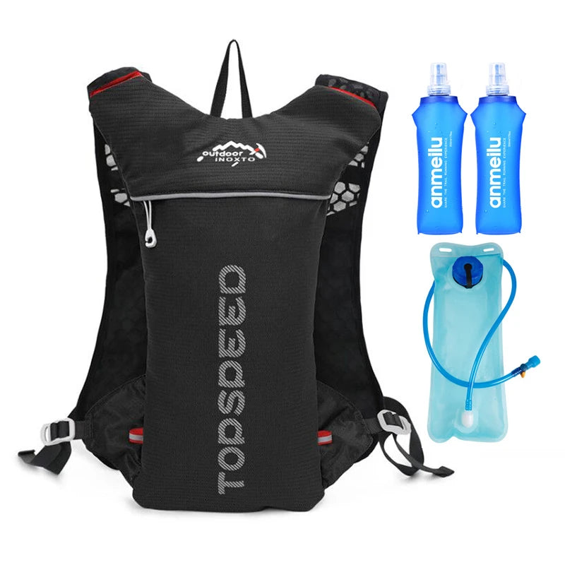 Outdoor Trail Running 5L Ultralight Backpack Hydration Jogging Vest Men Breathable Marathon Bicycle Bag Water Bottle 500ML