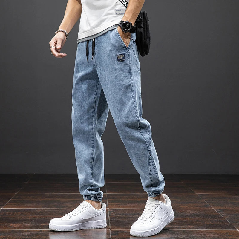 
                  
                    MOUNT Spring Summer Black Blue Cargo Jeans Men Streetwear Denim Jogger Pants Men Baggy Harem Jean Trousers Plus Size 6XL 7XL 8XL
                  
                