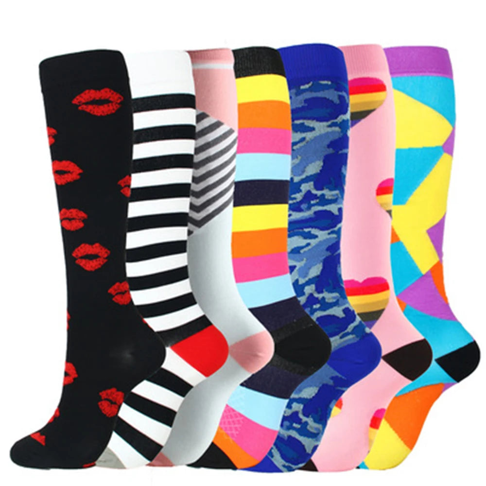 
                  
                    3/4/5/6 High Compression Socks Suitable Various Intravenous Socks Men Women Outdoor Sports Knee Sports Socks Circulation Cycling
                  
                