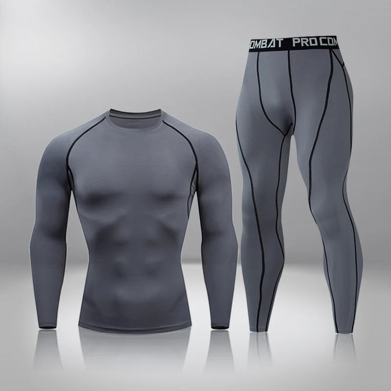 
                  
                    Winter Thermal Underwear Men Warm First Layer Man Undrewear Set Compression Quick Drying Second Skin Long Johns Sport 2 Sets - MOUNT
                  
                