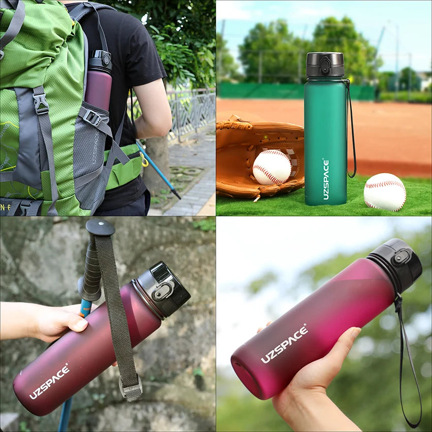 
                  
                    New 500/800/1000ml Sports Water Bottle BPA Free Portable Leak-proof Shaker bottle Plastic Drinkware Tour Gym Free Shipping items - MOUNT
                  
                