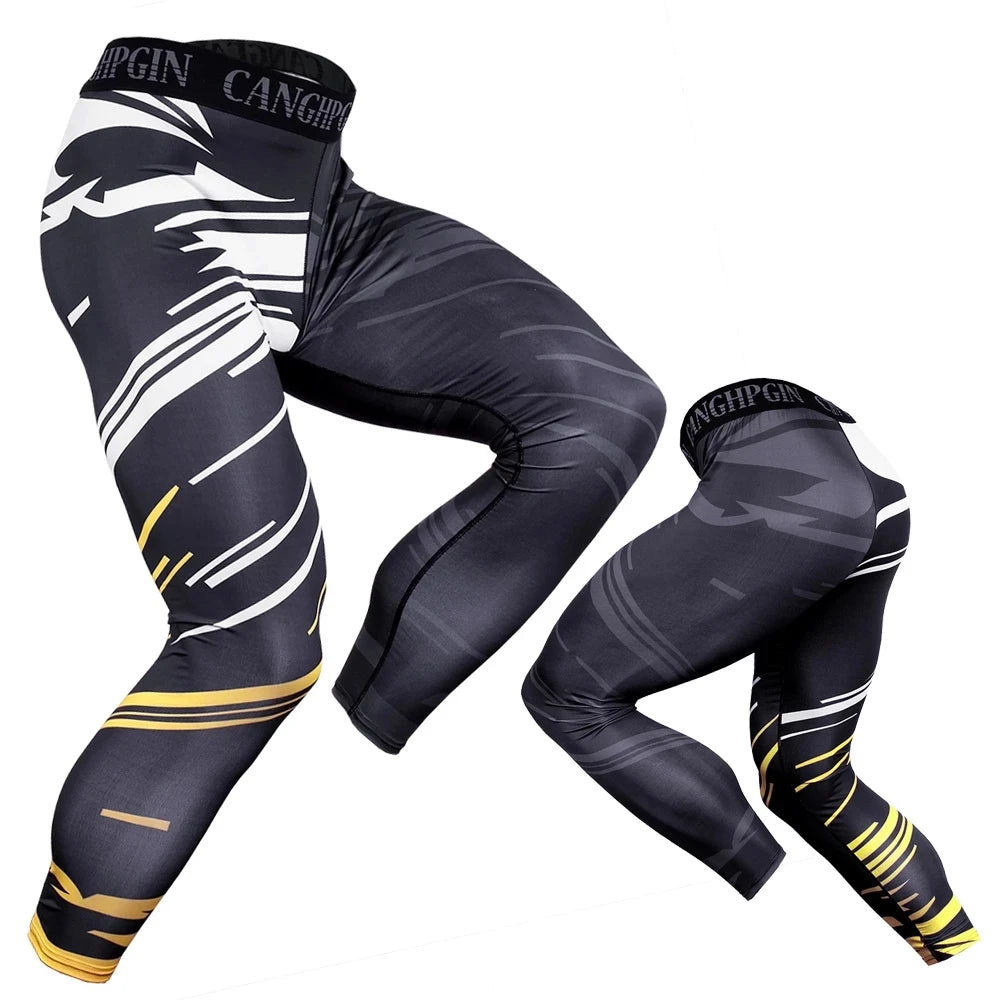 
                  
                    Men's Compression Pants Men Sportswear Training  Leggings Bodybuilding Gym Skinny Trousers Tights Bottoms Running Pants Men
                  
                