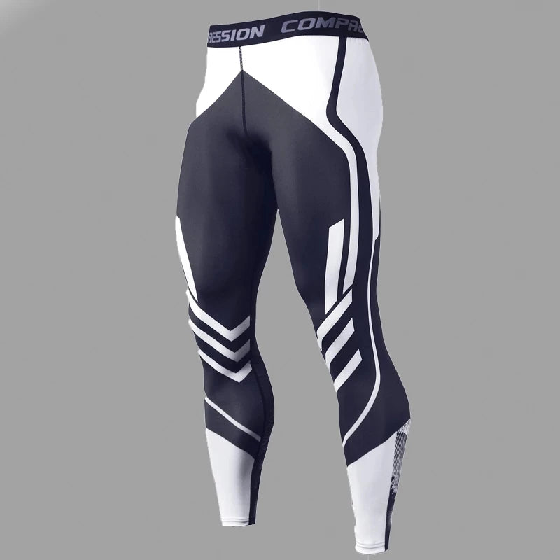 Men's Compression Pants Men Sportswear Training  Leggings Bodybuilding Gym Skinny Trousers Tights Bottoms Running Pants Men