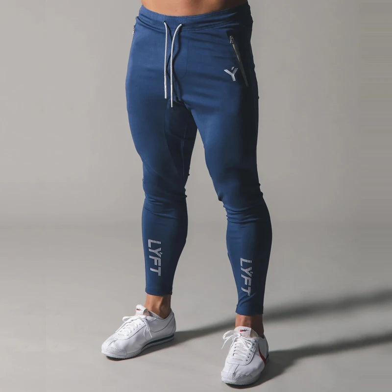 2020 PIPING STRETCH PANTS Mens Sweatpants Running Sports Jogging Pants Men Trouser Tracksuit Gym Fitness Bodybuilding Men Pants