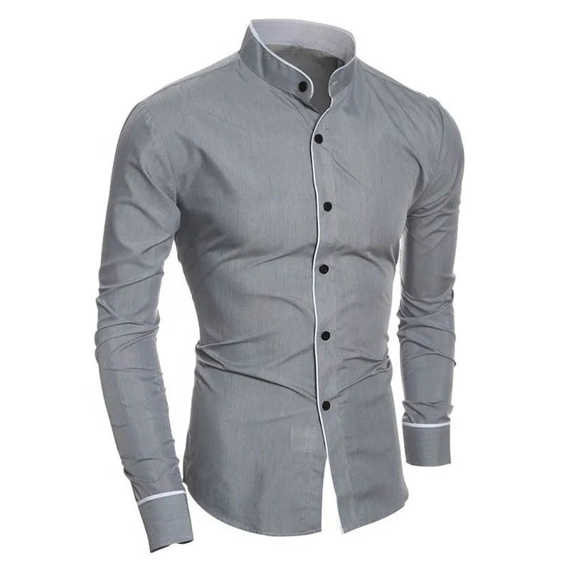 
                  
                    MOUNT Men's Spring New Solid Color Simple Casual Korean Version Slim Fit Long Sleeve Shirt
                  
                