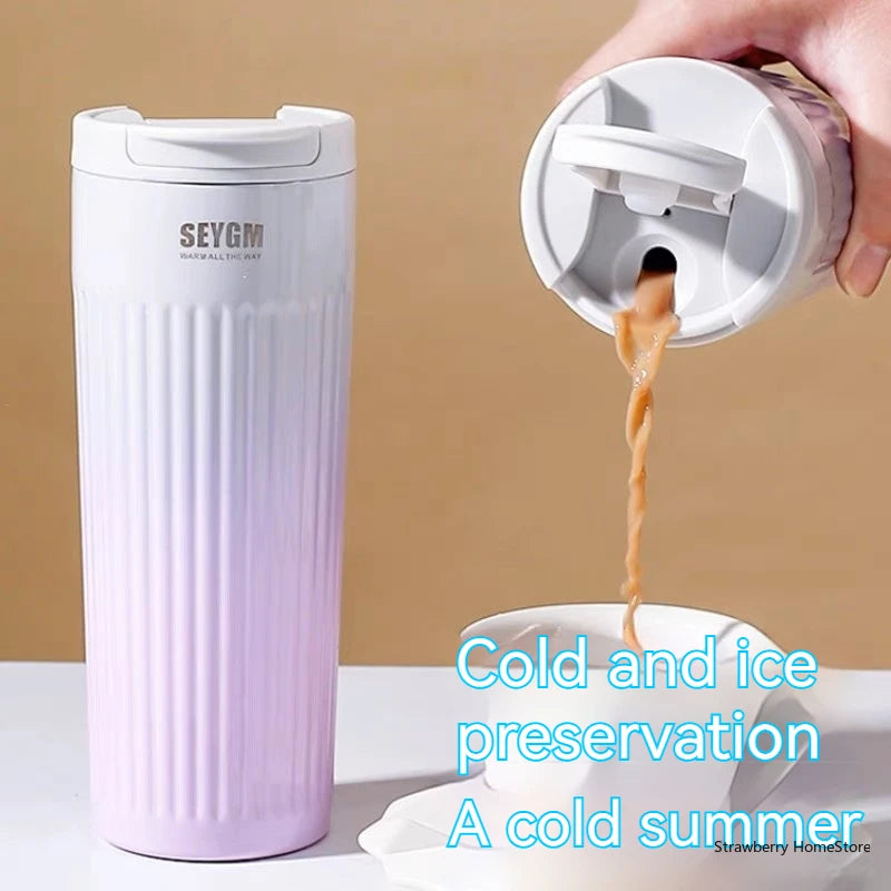 
                  
                    500ML Portable Coffee Mugs Stainless Steel Thermo Bottles Car Office Water Bottle Vacuum Flasks Coffee Cup Travel Thermal Cup
                  
                