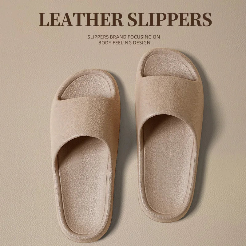 
                  
                    Thick Platform Bathroom Home Slippers Women Fashion Soft Sole EVA Indoor Slides Men sandals 2023 Summer Non-slip Flip Flops
                  
                