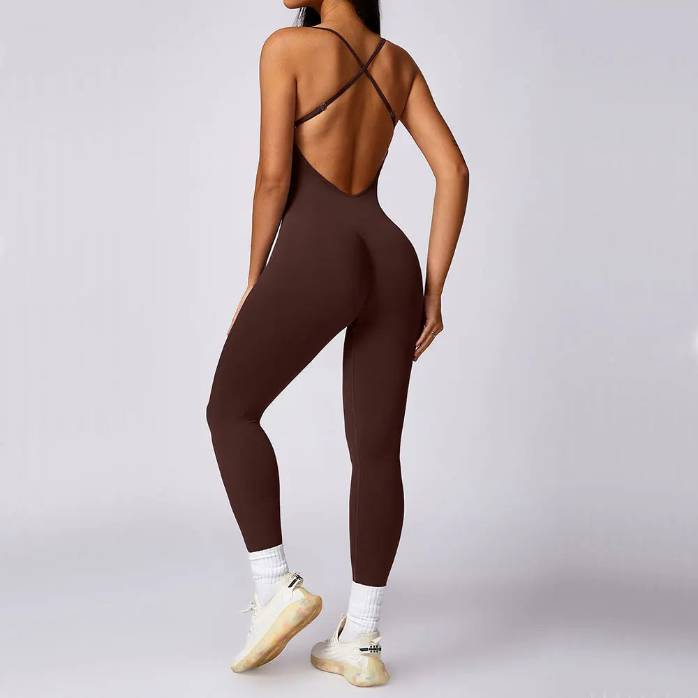 
                  
                    Seamless Gym Romper Backless Set Fitness Workout Clothes Bodysuit Siamese Sportswear Women Jumpsuit One-piece Playsuit Yoga Suit
                  
                