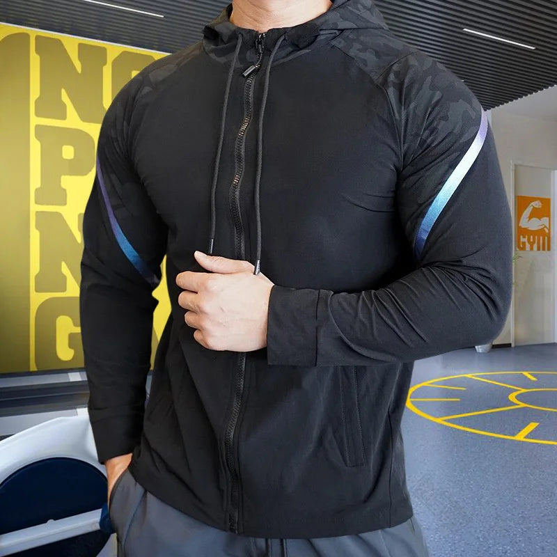 
                  
                    Men Running Sport Hoodies Gym Fitness Long Sleeve Sweatshirt Compression Training Bodybuilding Coat Outdoor Hooded Jacket Tops - MOUNT
                  
                