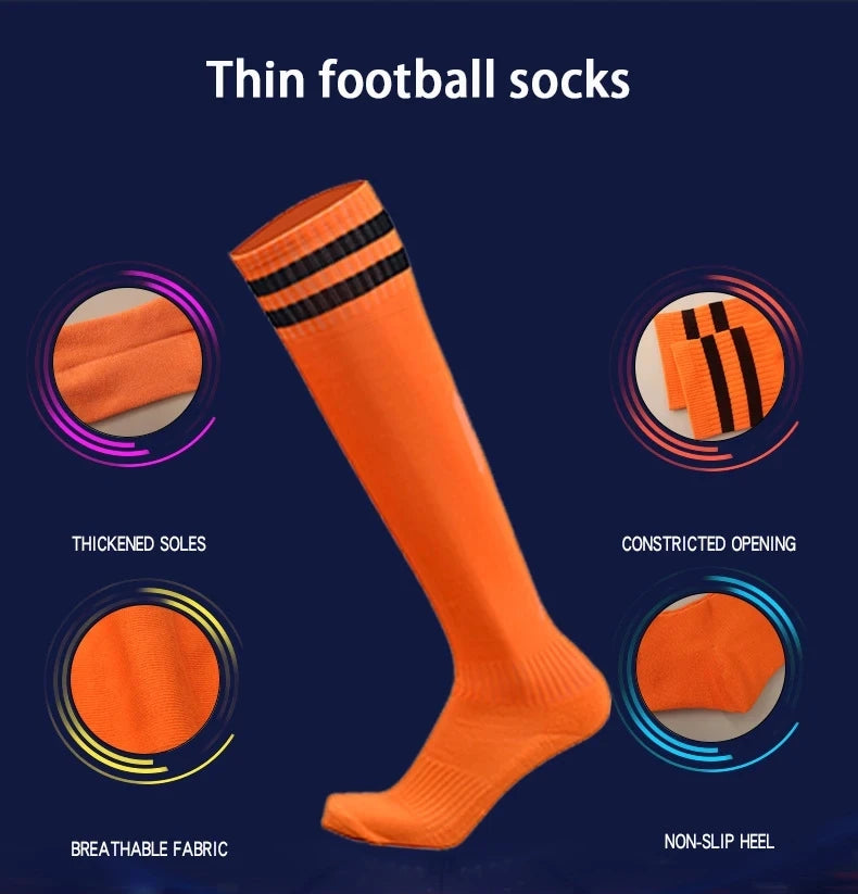 
                  
                    Football Socks For Men's Running Basketball Socks Non Slip Long Tube Stripes Fitness Breathable Rugby Free Shipping New Style
                  
                