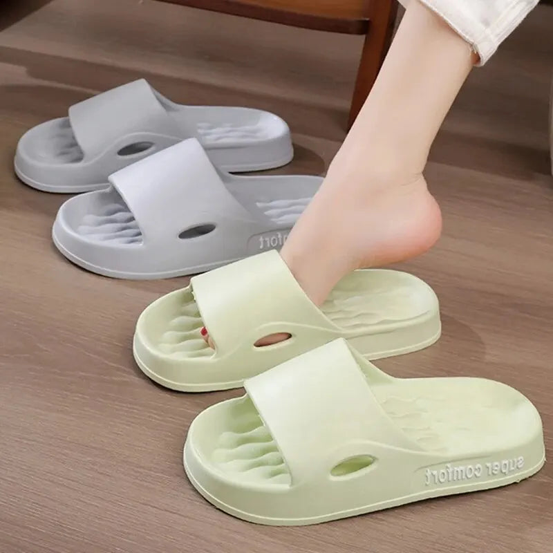
                  
                    Thick Platform Slippers for Women Home Soft Sole Pillow Slides Sandals Woman Summer Beach Non Slip Flip Flops Bathroom Slipper
                  
                