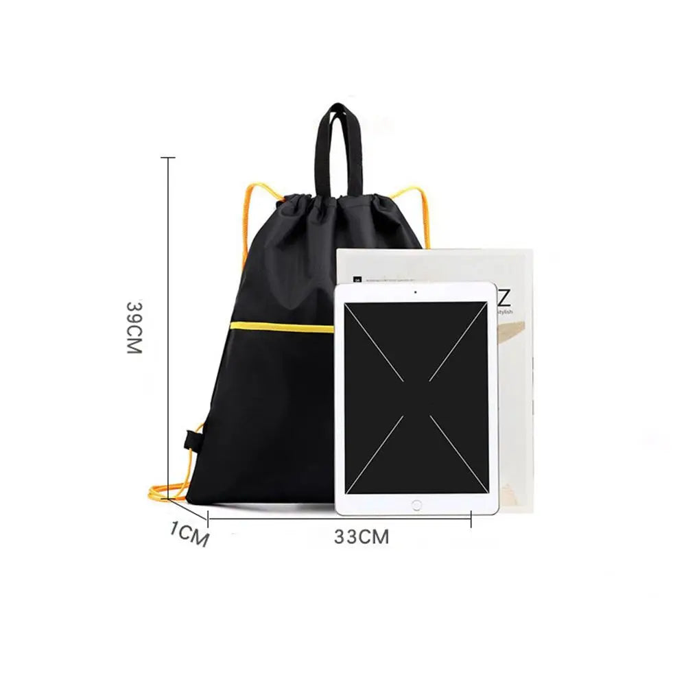 
                  
                    Outdoor Waterproof Nylon Sports Bag Drawstring Bag Travel Sport Drawstring Two Pocket Lightweight Backpack
                  
                