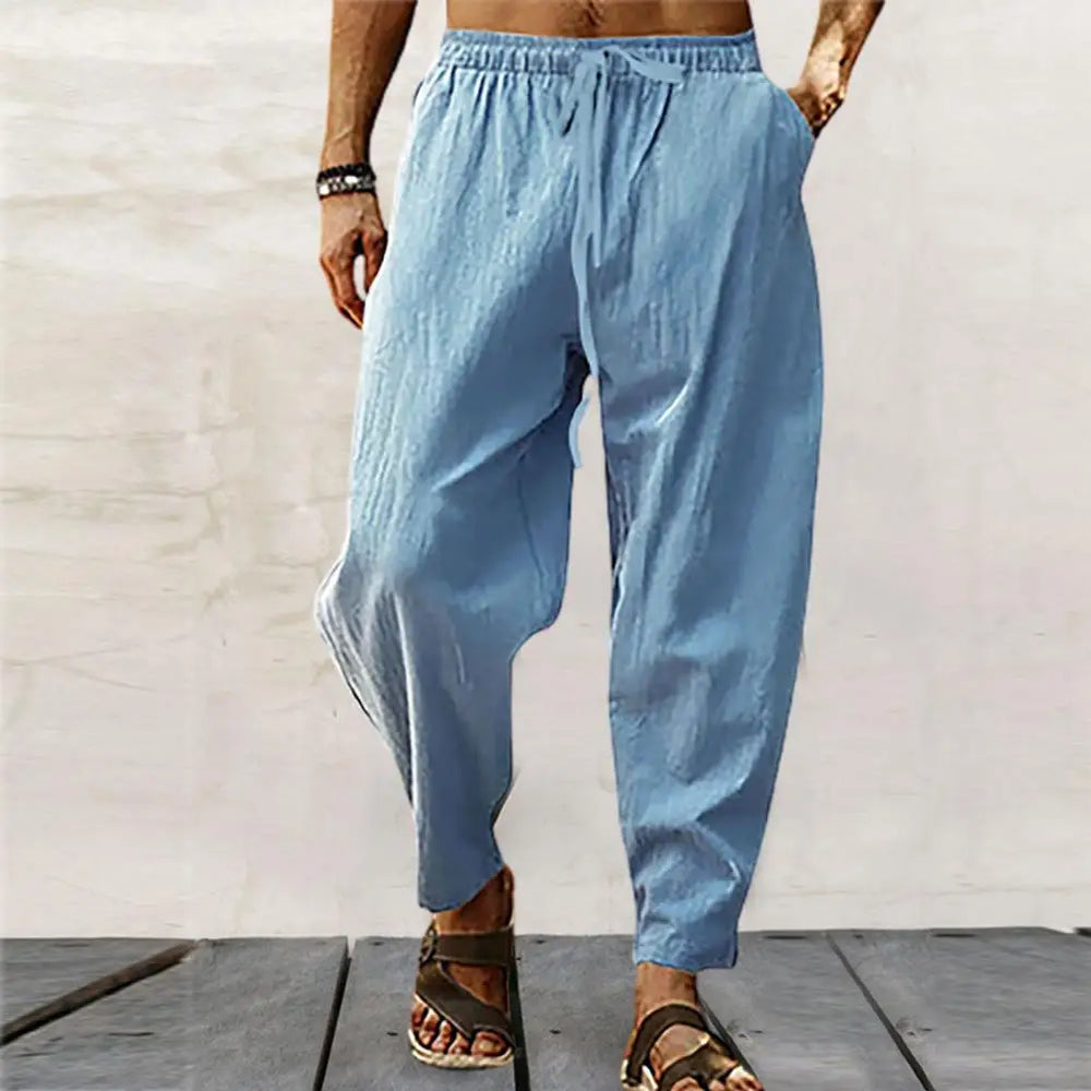 
                  
                    New Men‘s Jogging Pants Streetwear Loose Casual Cotton Linen Trouser Man 2021 Harem Pants Harajuku Oversized Men Sweatpants 5XL
                  
                