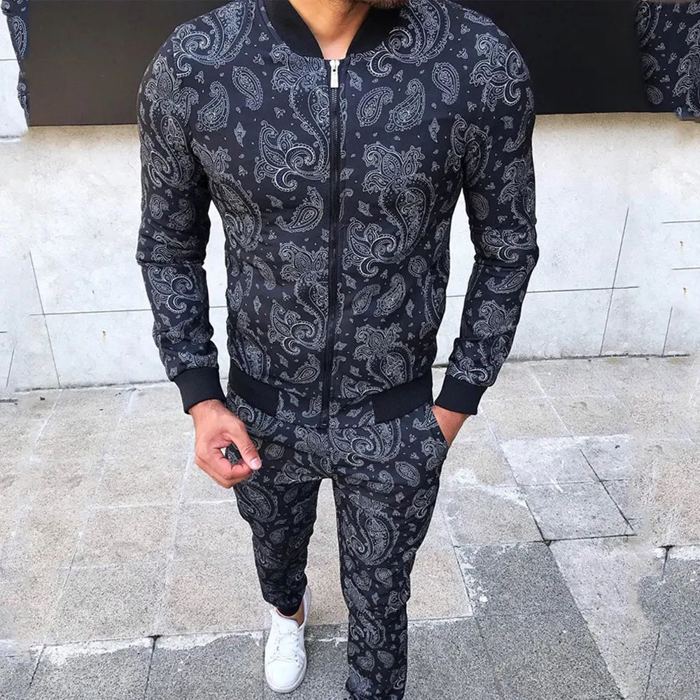 
                  
                    New Gentleman Plaid Men's Tracksuit Sets Casual Zipper Jacket Coat Sports Suit High Quality 3D Print Fashion 2-Piece Men Clothes
                  
                